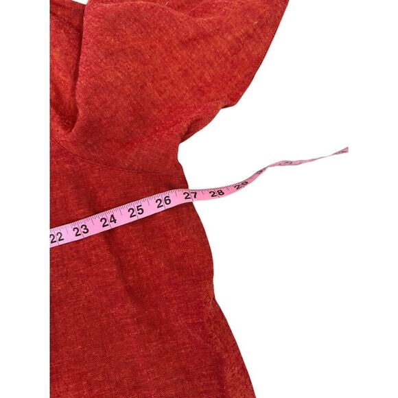 Koret Rust Color Linen Blend Button Up Embroidered Shirt Beach Vacation Size 3XL - Picture 7 of 9